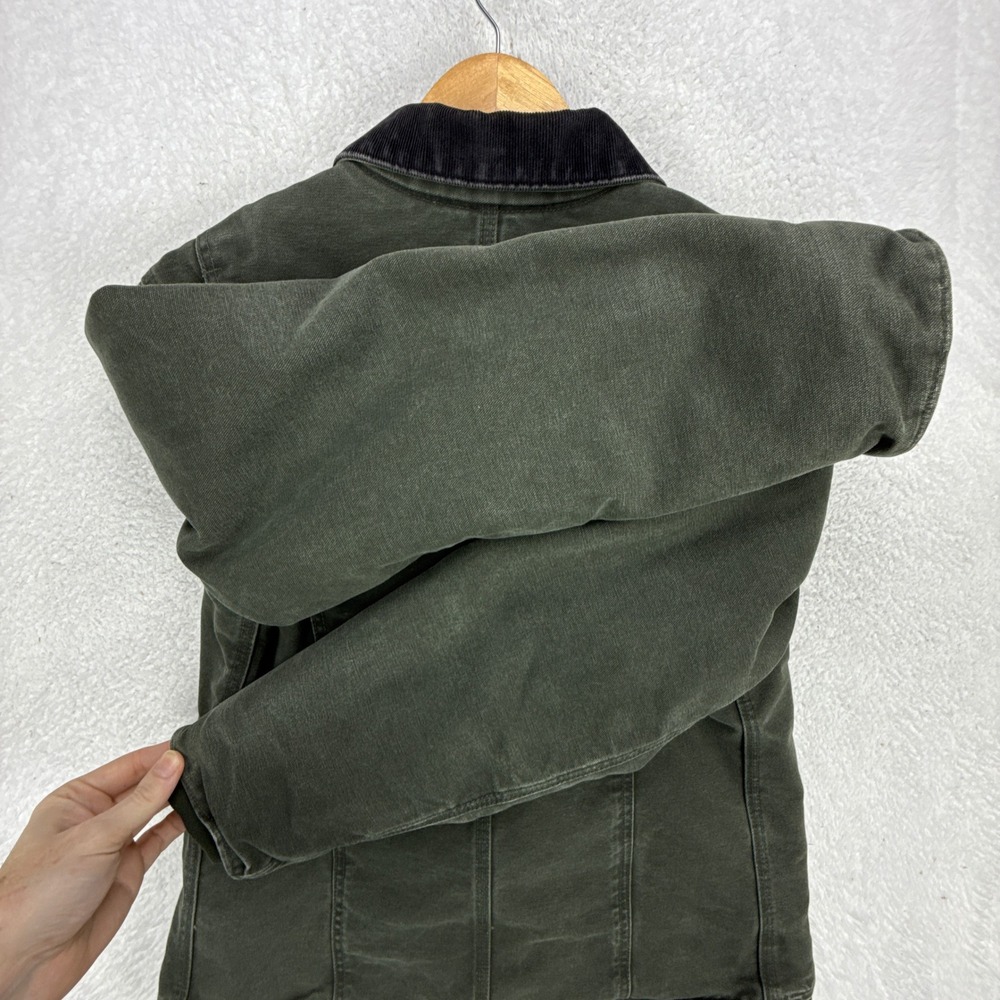 Carhartt Sandstone Ridge Coat Sherpa Lined Womens Medium WC061 MOS Moss Green - Picture 12 of 14